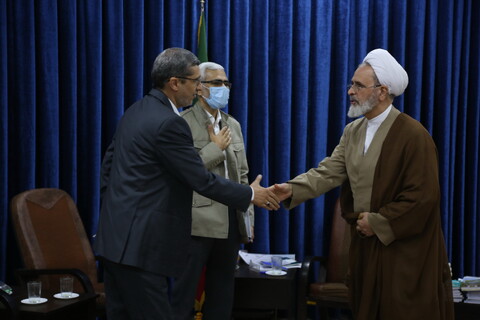 تصاویر/ دیدار رئیس سازمان ملی تعلیم و تربیت کودک با آیت الله اعرافی