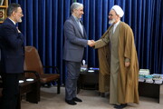 Photo/ Ayatollah Arafi receives Deputy Minister of Culture and Islamic Guidance
