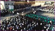 فیلم | همخوانی "سلام یا مهدی" در شهر نبل و الزهرا سوریه