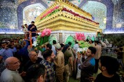 تصاویر/ گل‌آرایی حرم حضرت امیرالمومنین (ع) در آستانه عید بزرگ غدیر