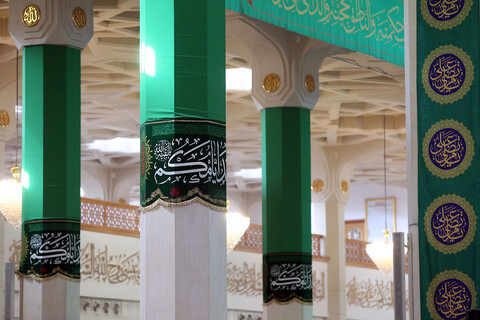 سبز پوش شدن حرم حضرت معصومه(س) در عید غدیر