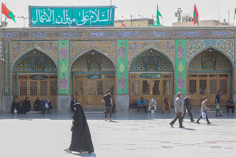 سبز پوش شدن حرم حضرت معصومه(س) در عید غدیر