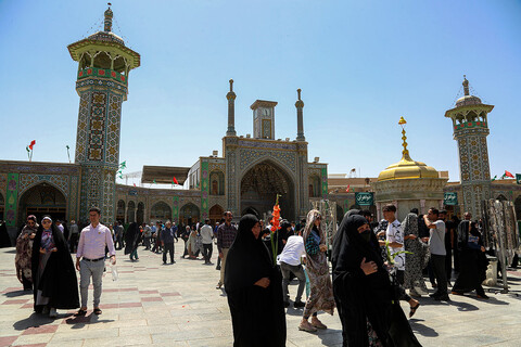 حال و هوای حرم حضرت معصومه(س) در روز عید غدیر