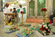 تصاویر/ مراسم ازدواج سه زوج جوان در آستان مقدس شهدای امامزادگان باقریه