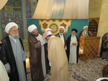 تصاویر/ جشن عمامه‌گذاری طلاب حوزه علمیه بناب