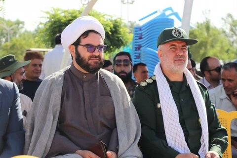 تصاویر/ بازسازی و بازخوانی واقعه عیدغدیرخم در پارک «سراب کوثر» شهر قروه