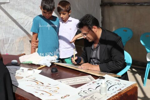 تصاویر/ بازسازی و بازخوانی واقعه عیدغدیرخم در پارک «سراب کوثر» شهر قروه