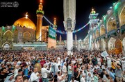 تصاویر/ حال و هوای حرم حضرت امیرالمومنین (ع) در ایام عید بزرگ غدیر