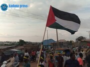 راهپیمایی مردم نیجریه در حمایت از فلسطین و شیخ زکزاکی