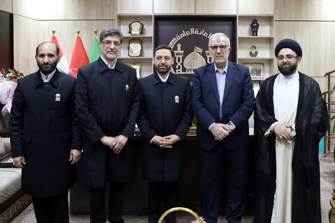 تصاویر/ دیدار قائم مقام تولیت آستان قدس رضوی با تولیت‌های اعتاب مقدسه در عراق
