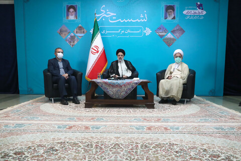 تصاویر/ رئیس جمهور در نشست خبری استان مرکزی
