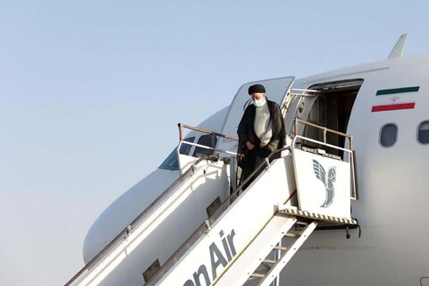 تصاویر / ورود رئیس جمهور به فرودگاه همدان