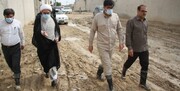 بازدید نماینده ولی فقیه بوشهر از مناطق سیل زده دشتستان