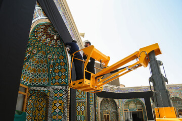 تصاویر/حرم حضرت معصومه(س) آماده استقبال از عزاداران حسینی(ع)