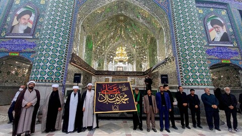 تصاویر: اذان عزای امام حسین (ع)دراستان مقدس هلال بن علی (ع)آران وبیدگل