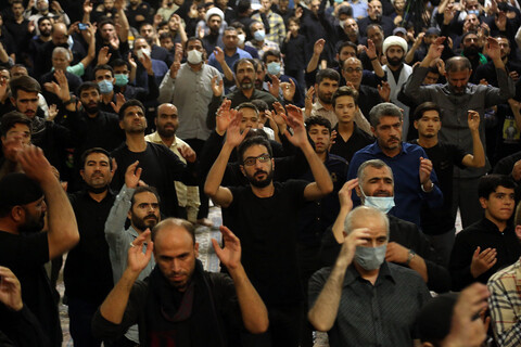 مراسم عزاداری حرم حضرت معصومه در شب اول محرم