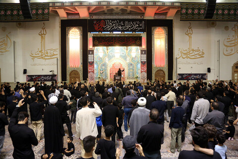 مراسم عزاداری حرم حضرت معصومه در شب اول محرم