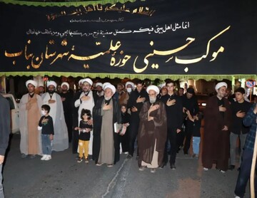 تصاویر/ عزاداری طلاب و روحانیون حوزه علمیه بناب