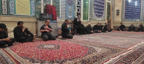 تصاویر:حضور امام جمعه کاشان در مراسم عزاداری حسینی شهرد مشکات  و روستاهای سن سن وابشیرین