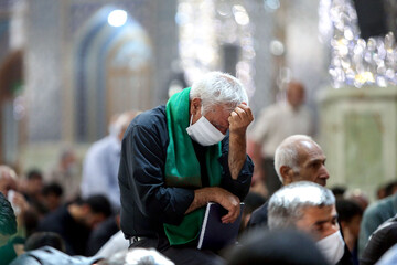 تصاویر/ مراسم عزاداری دهه اول محرم در رواق امام خمینی حرم مطهر رضوی