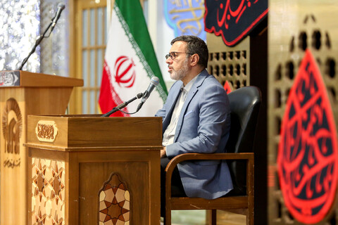 تصاویر/ مراسم عزاداری دهه اول محرم در رواق امام خمینی حرم مطهر رضوی