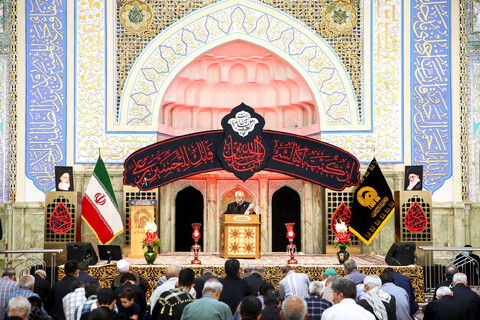 تصاویر/ مراسم عزاداری دهه اول محرم در رواق امام خمینی حرم مطهر رضوی