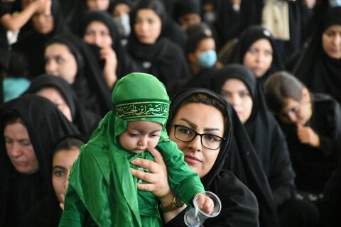 تصاویر/ همایش شیرخوارگان حسینی در شهر «توپ آغاج»