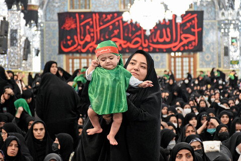 تصاویر/ محفل شیرخوارگان حسینی در حرم مطهر رضوی