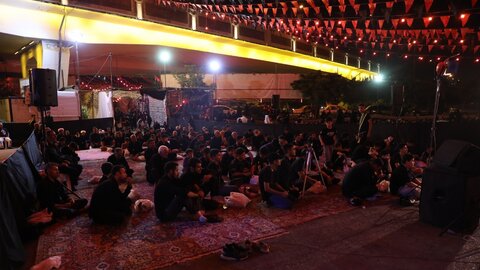 حضور در مراسم عزاداری هیئت لواءالزهــراء سلام‌الله‌علیها کرج