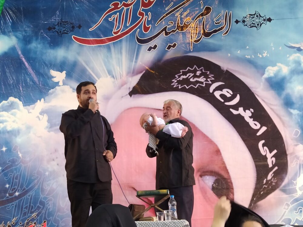 مراسم شیرخوارگان حسینی شهر قهجاورستان برگزار شد +عکس