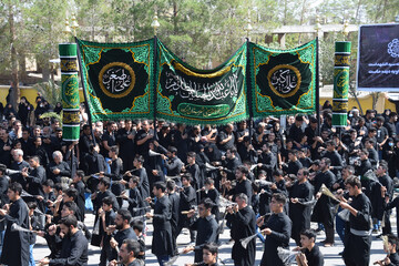 تصاویر/ اجتماع هیئات عزاداری ابرکوه