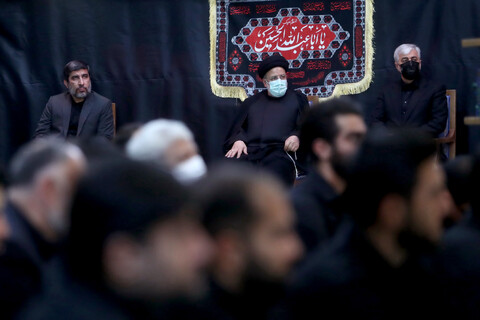 تصاویر/ مراسم شب هشتم محرم در مسجد سلمان ریاست جمهوری