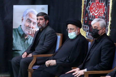 تصاویر/ مراسم شب هشتم محرم در مسجد سلمان ریاست جمهوری