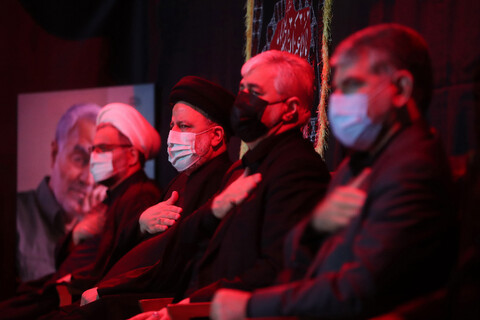 تصاویر/ مراسم شب هشتم محرم در مسجد سلمان ریاست جمهوری