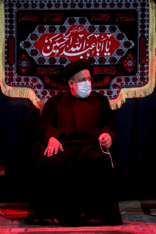 تصاویر/ مراسم شب هشتم محرم در مسجد سلمان ریاست جمهوری