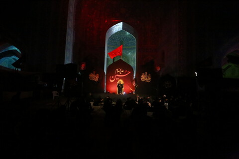 مراسم شب تاسوعا حسینی در هیئت رزمندگان اسلام محبان حضرت زهرا(س) مسجد امام
