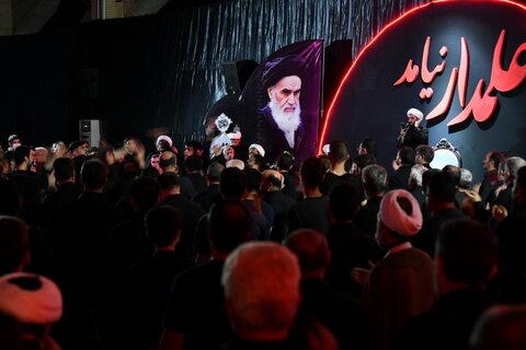 تصاویر/ مراسم عزاداری شب تاسوعا در مصلی امام خمینی(ره) ارومیه