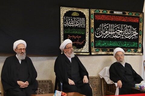 مراسم عزاداری تاسوعای حسینی در دفتر آیت الله العظمی مکارم شیرازی