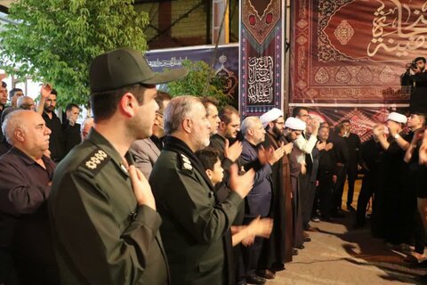 تصاویر/ حضور استاندار کردستان و مدیران استانی در مراسم عزاداری  در قروه