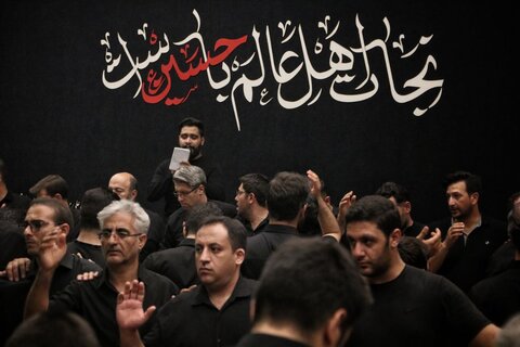 تصاویر/ مراسم ظهر تاسوعای حسینی در حسینیه علی ابن موسی الرضا(ع) ارومیه