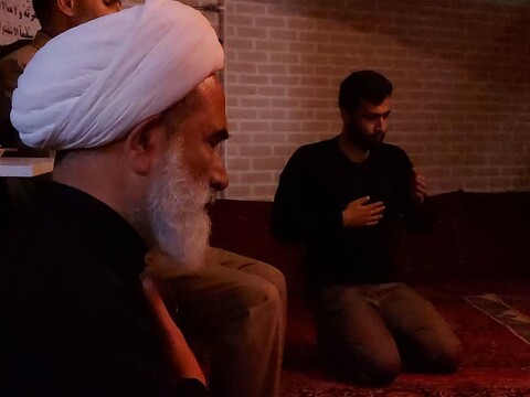 تصاویر/ مراسم عزاداری طلاب مدرسه علمیه شیخ الاسلام قزوین