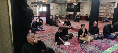 تصاویر/ مراسم عزاداری طلاب مدرسه علمیه شیخ الاسلام قزوین