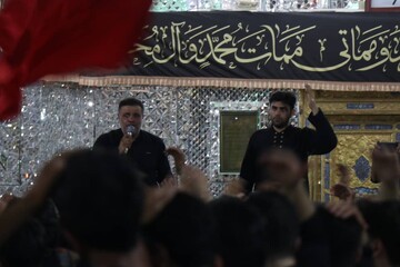 تصاویر/ شام غریبان امام حسین (ع) در حرم حضرت محمد هلال بن علی (ع) آران و بیدگل