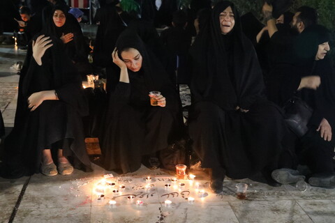 تصاویر / مراسم شام غریبان سالار شهیدان در گلزار شهدای قم