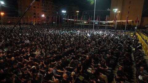 مراسم عزاداری حسینی در ضاحیه جنوبی بیروت