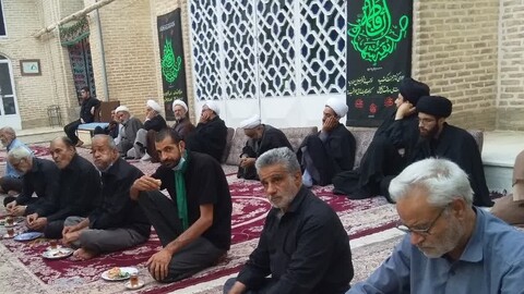 تصاویر/ مجلس عزاداری روز دوازدهم محرم حوزه علمیه یزد