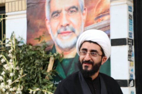 تصاویر| حضور مدیر حوزه علمیه فارس در منزل شهید اسکندری