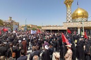 تصاویر / تجمع مردم همدان در محکومیت توهین به شهید همدانی و شهدای مدافع حرم