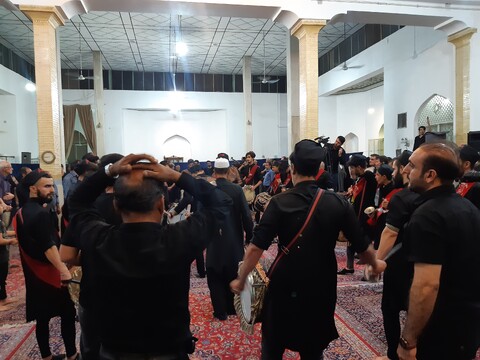مراسم عزاداری حسینی در مسجد اعظم کرسی کاشان
