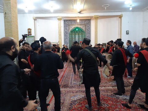 مراسم عزاداری حسینی در مسجد اعظم کرسی کاشان
